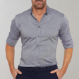 Kreukvrij Overhemd Heren Slim Fit Lange Mouw