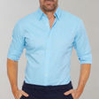Kreukvrij Overhemd Heren Slim Fit Lange Mouw