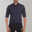 Kreukvrij Overhemd Heren Slim Fit Lange Mouw