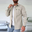 Overshirt Heren Borstzakken Lange Mouw