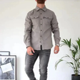 Overshirt Heren Borstzakken Lange Mouw