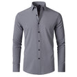 Stretch Overhemd Heren Slim Fit Lange Mouw