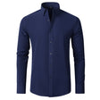 Stretch Overhemd Heren Slim Fit Lange Mouw