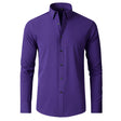 Stretch Overhemd Heren Slim Fit Lange Mouw