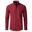 Stretch Overhemd Heren Slim Fit Lange Mouw