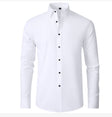 Stretch Overhemd Heren Slim Fit Lange Mouw