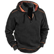 Fleece Hoodie Heren Warme Halve Rits