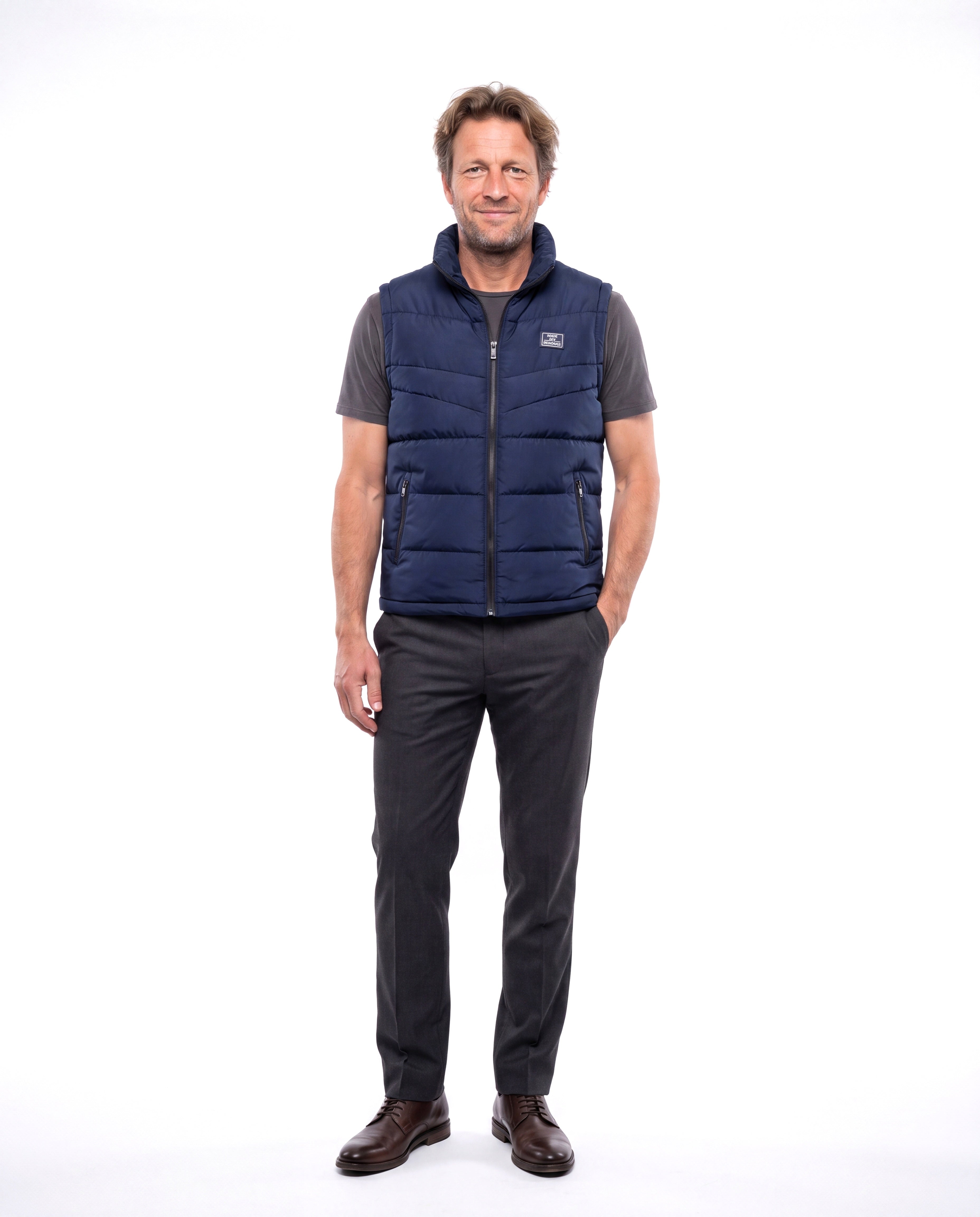 Lichtgewicht bodywarmer met ritszakken Heren