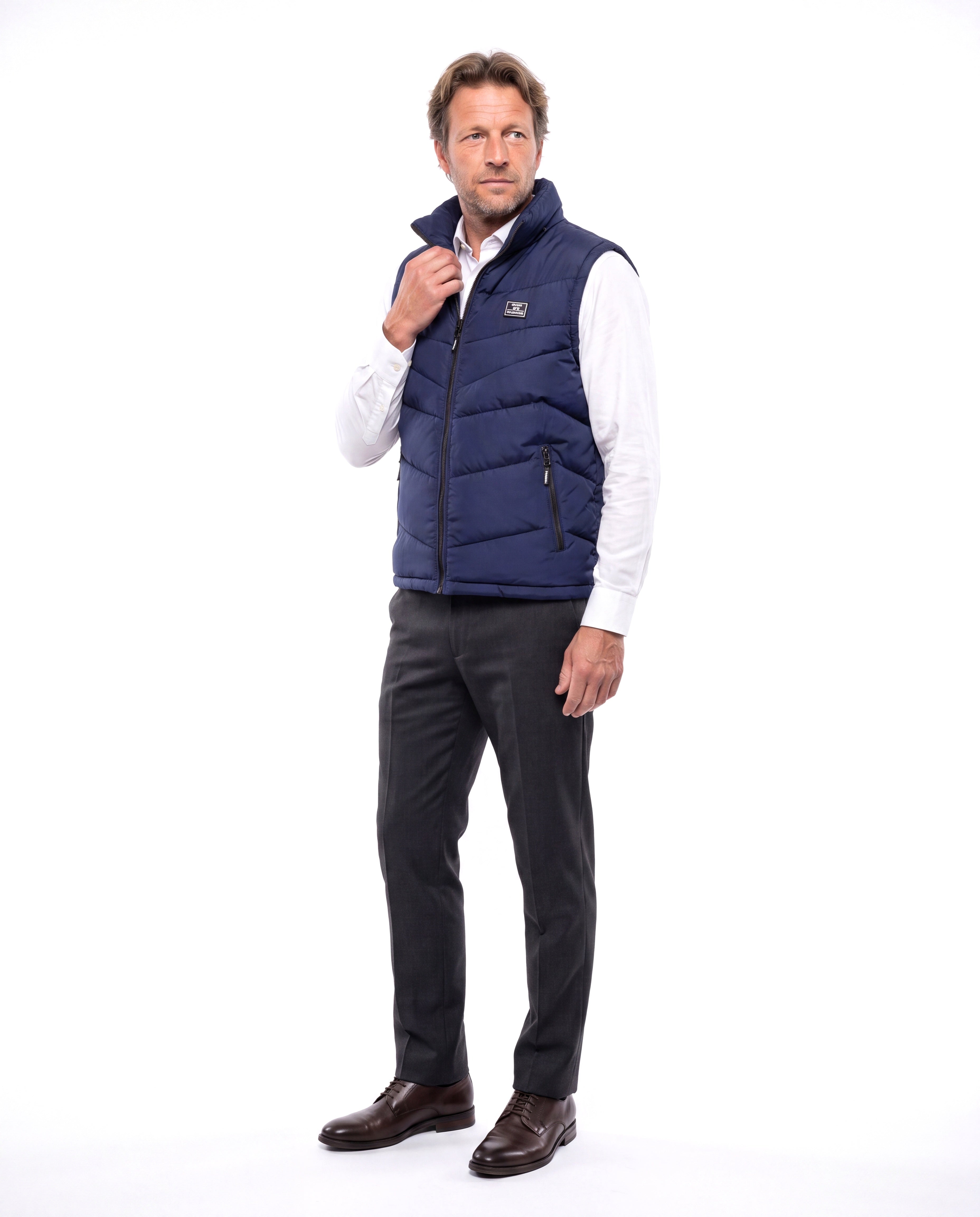 Lichtgewicht bodywarmer met ritszakken Heren