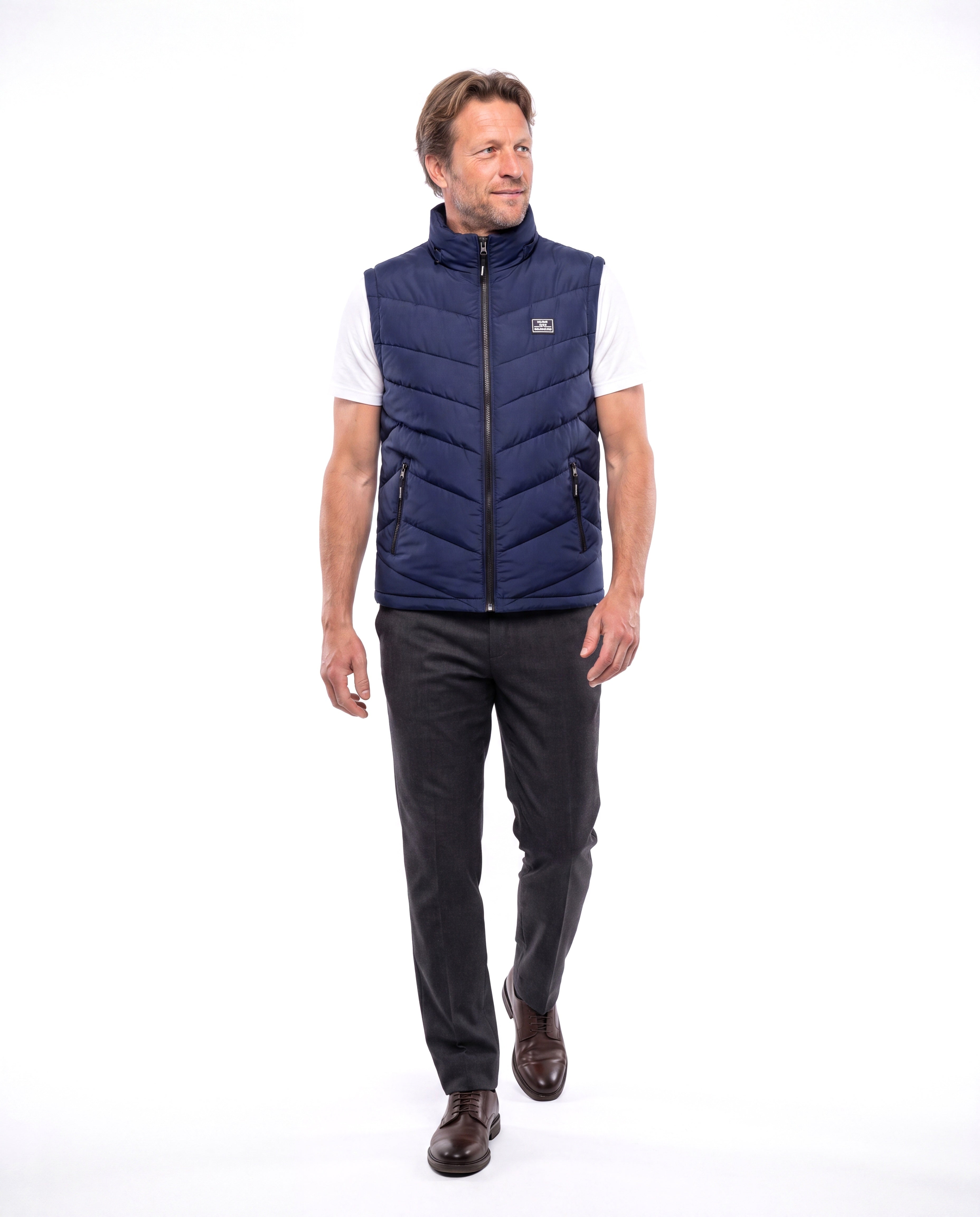 Lichtgewicht bodywarmer met ritszakken Heren
