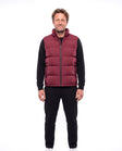Gewatteerde bodywarmer met stiksgewijs dessin Heren