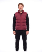 Gewatteerde bodywarmer met stiksgewijs dessin Heren