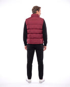Gewatteerde bodywarmer met stiksgewijs dessin Heren