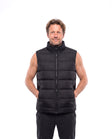Gewatteerde bodywarmer met donzen vulling Heren