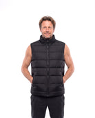 Gewatteerde bodywarmer met donzen vulling Heren