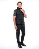 Gewatteerde bodywarmer met donzen vulling Heren