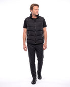 Gewatteerde bodywarmer met donzen vulling Heren