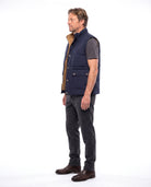 Gewatteerde bodywarmer met opstaande kraag Heren
