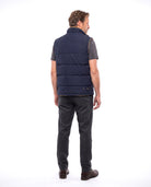 Gewatteerde bodywarmer met opstaande kraag Heren