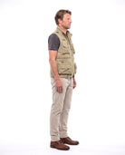 Katoenen utility vest met meerdere zakken Heren