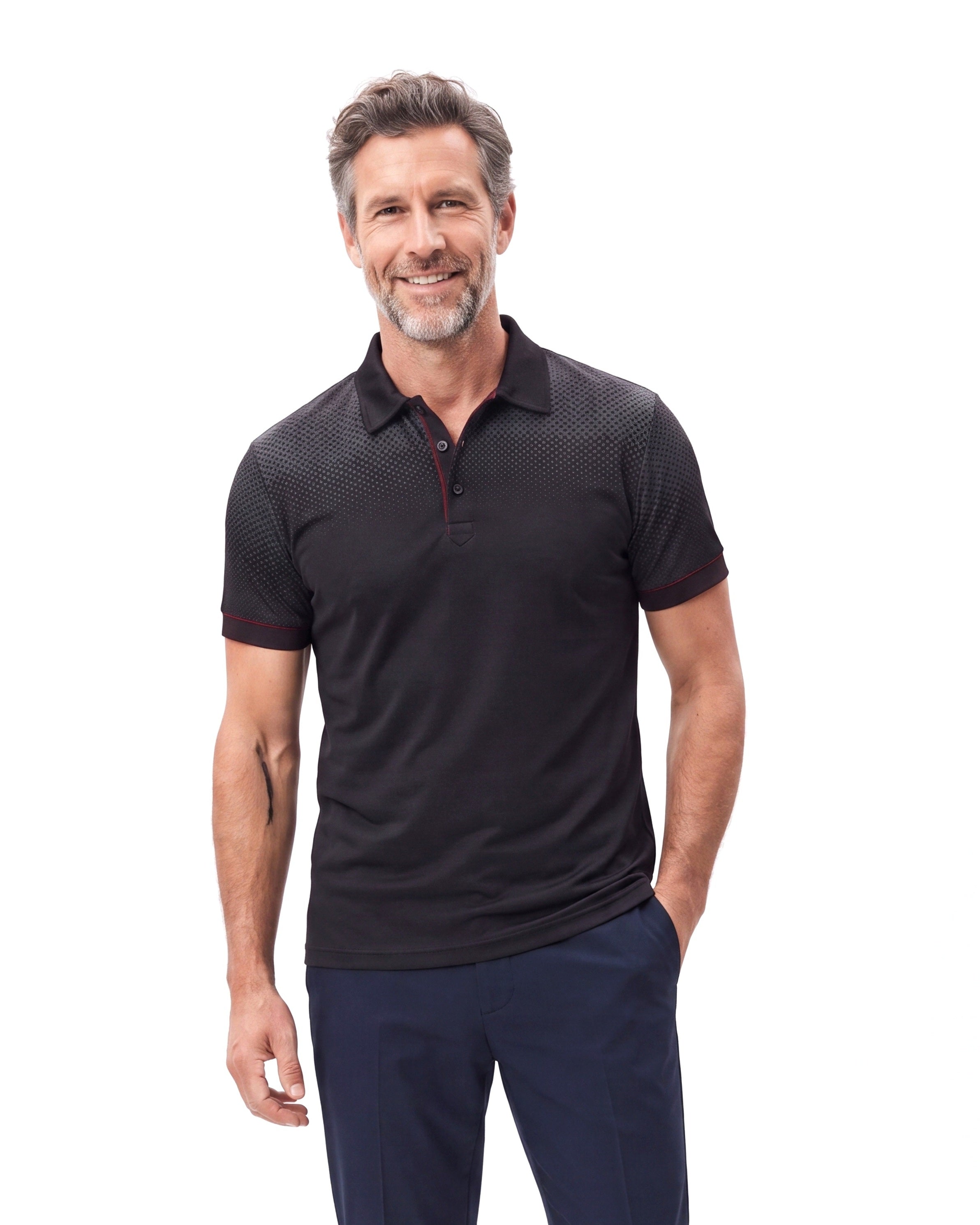 Katoenen poloshirt met korte mouw Heren