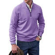 Cashmere Trui Heren Opstaande Kraag Halve Rits