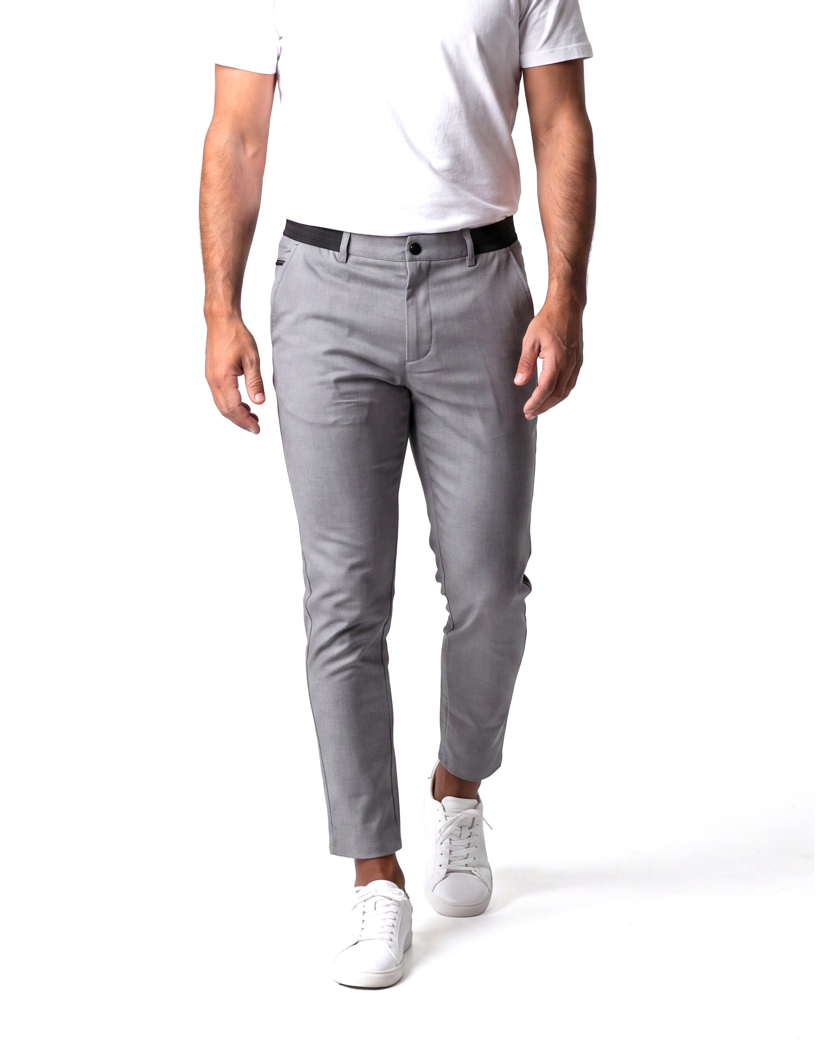 Katoenen pantalon met steekzakken Heren