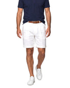 Katoenen chino short met stiksteekdetail Heren