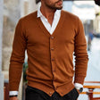 Gebreid Vest Heren Casual V-Hals