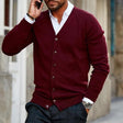 Gebreid Vest Heren Casual V-Hals