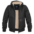 Gewatteerde Winterjas Heren Sherpa Voering Capuchon