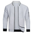 Gebreid Vest Heren Bomber Structuur Ritssluiting
